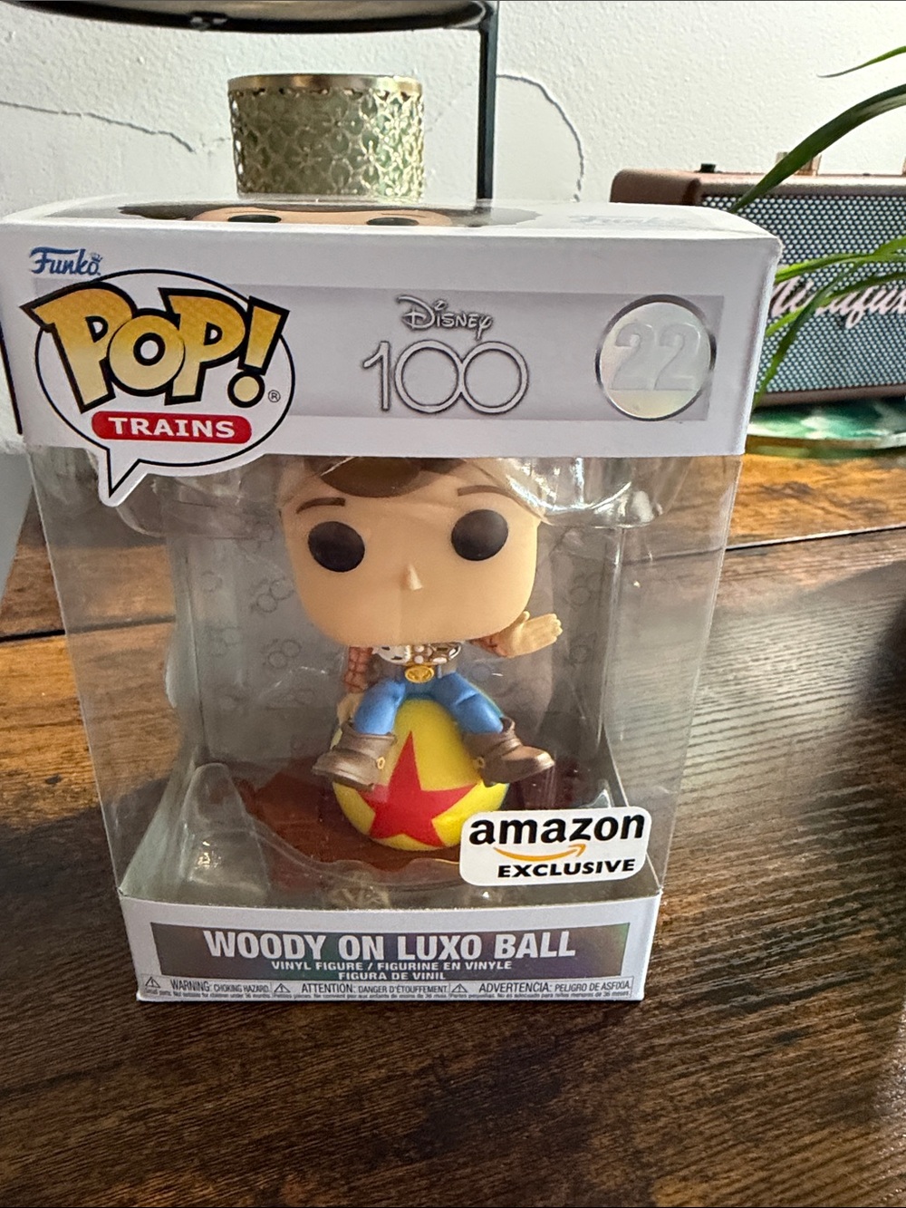 Funko Woody on Luxo Ball - Yellow, Red, Blue